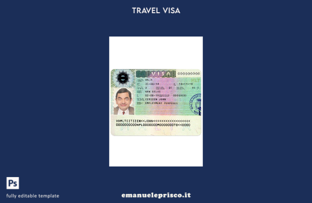 modello di visto per Malta in stile verificato 1